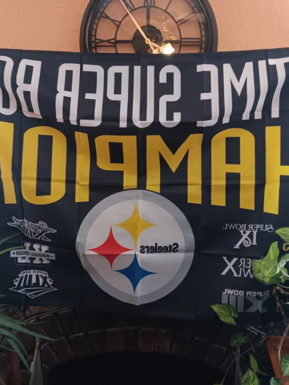 Pittsburgh Steelers 6x Super Champions NFL 3X5 Feet Flag Banner For Wall / Pole